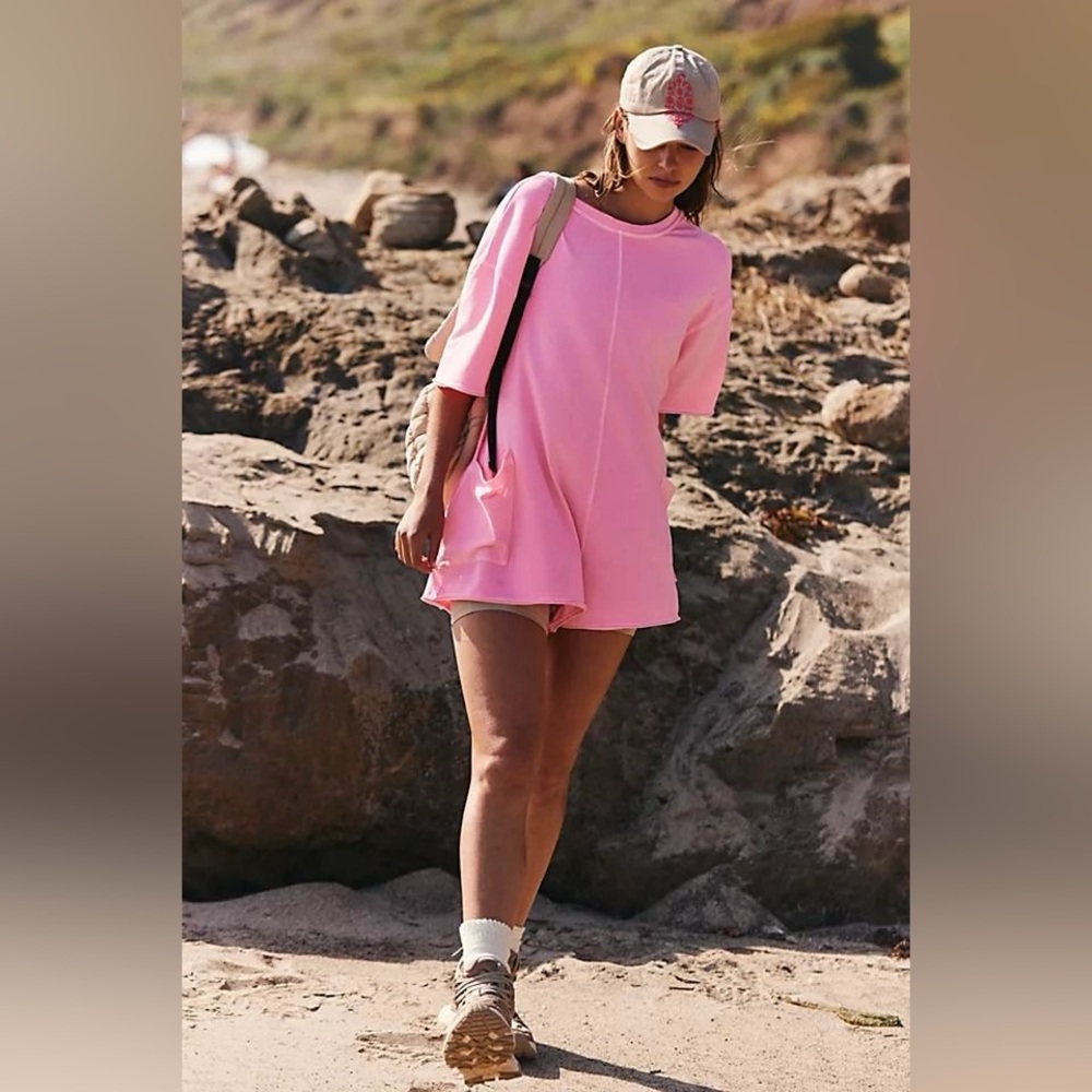 Free People Movement Hot Shot Tee Romper